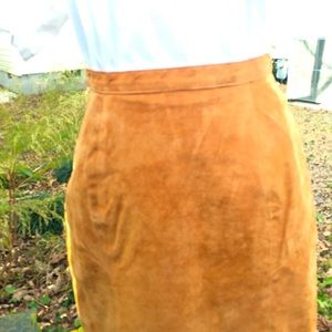 PB Martin Suede Leather Skirt